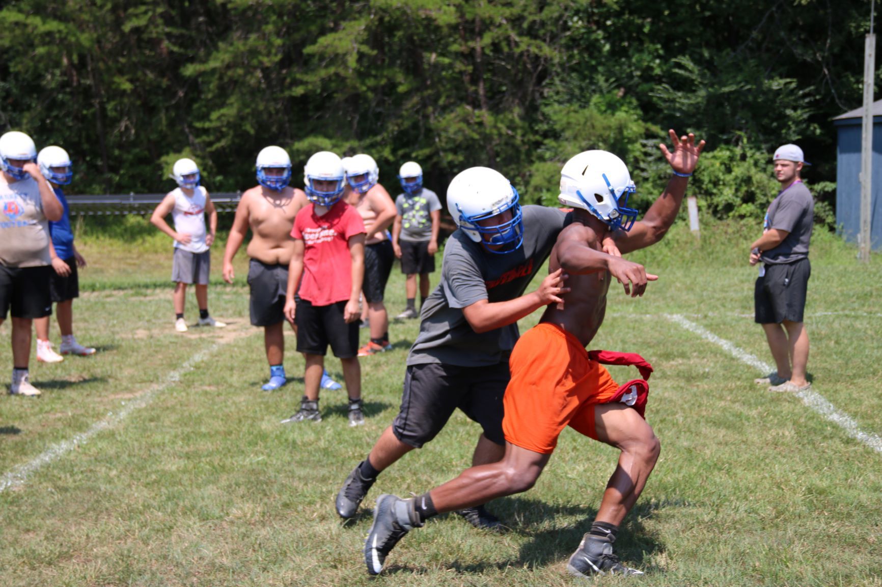First day of Bassett football practice